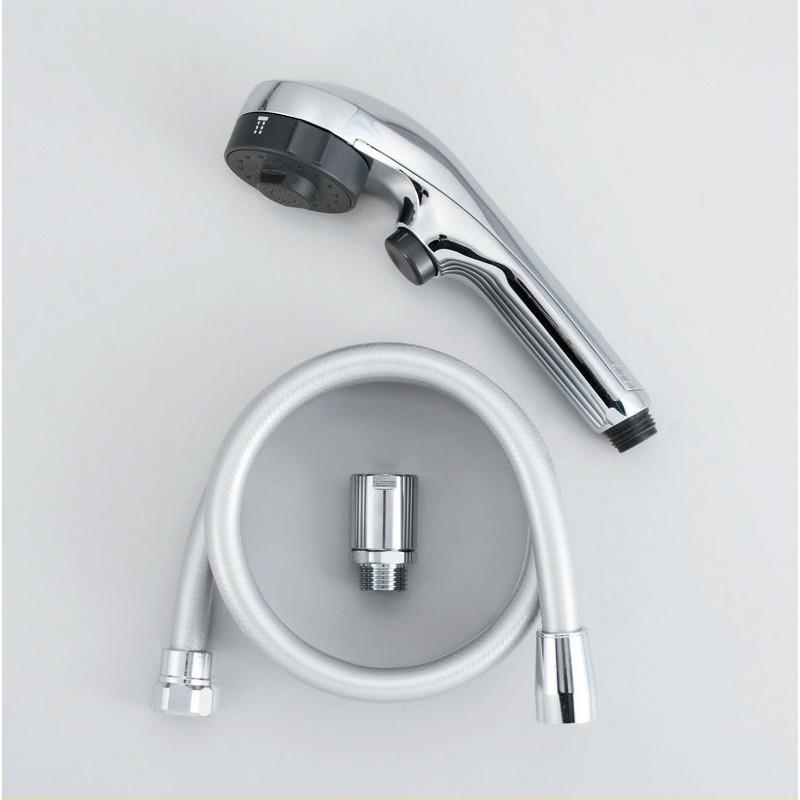 KVK ZS305TMS/800 eシャワー・3wayシャワーヘッド＆ホースワンストップ機能付(eシャワー・ハード・ムーブ切替)1.6m KVK補修部品＞バス用シャワー部品