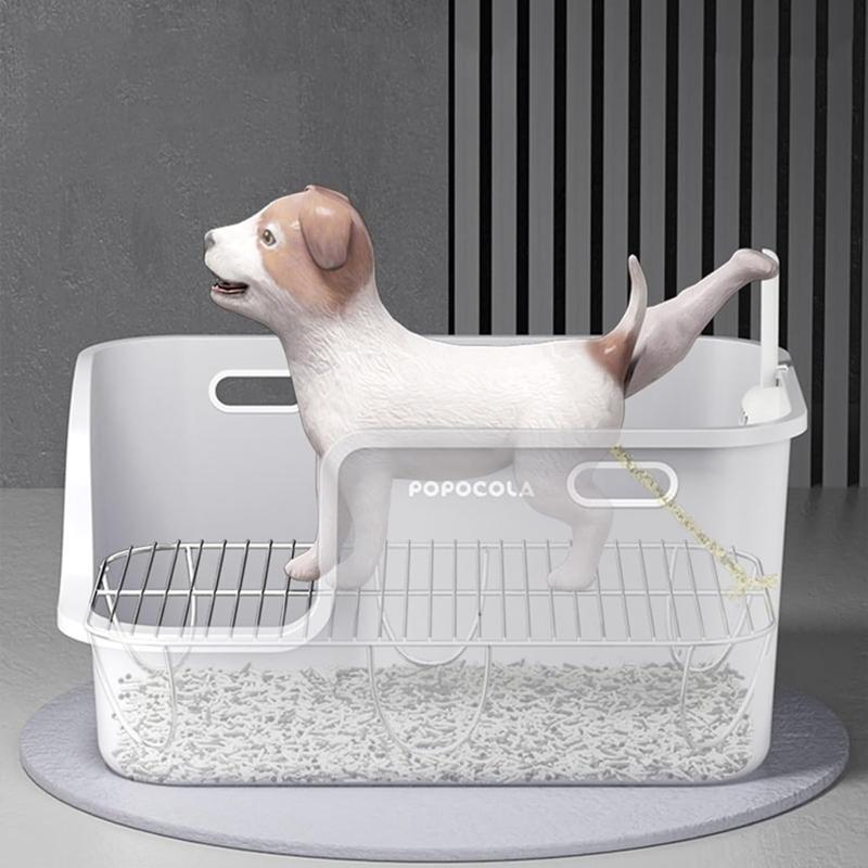 犬トイレ 犬砂トイレボックス 小型犬 段階付き ステンレス 犬トイレ 犬砂トイレボックス 小型犬 段階付き ステンレス
