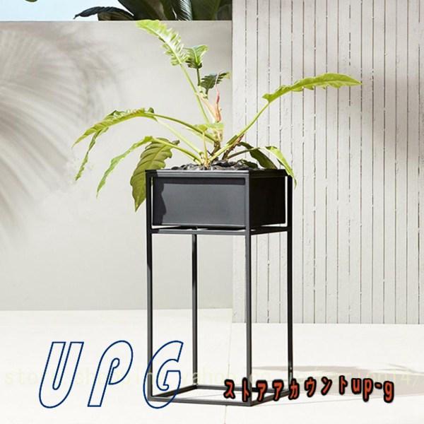 プランター長角大型花鉢足付ブドウ置物