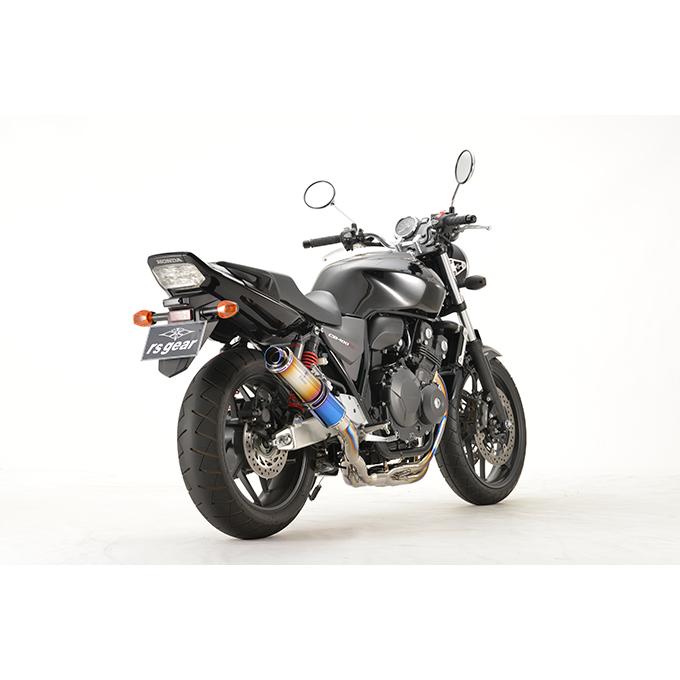 アールズ・ギア ワイバン CB400SF/SB（’18〜） ワイバンクラシックR フルエキゾースト　マフラー チタンドラッグブルー MH34-S1CD｜up-on｜03