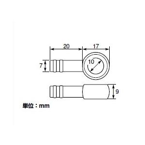 キタコ K-CON ユニオンニップル ブルーアルマイト 6mm ホース用（ブルー） 1個入り 0900-990-90010｜up-on｜03