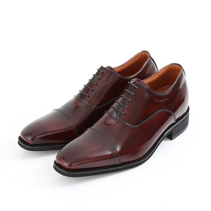 フォーマル内羽根ストレートチップ ビジネスシューズ シークレット