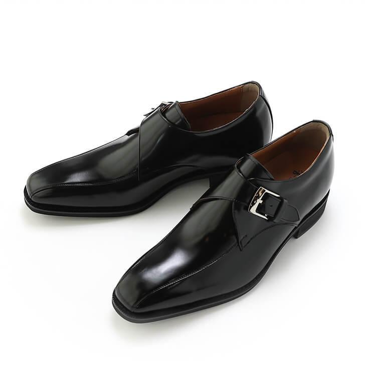 ビジネスシューズ シークレットシューズ 本革 メンズ ロングノーズ