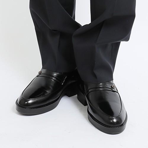 シークレットシューズ ビジネスシューズ スリッポン 本革 国産