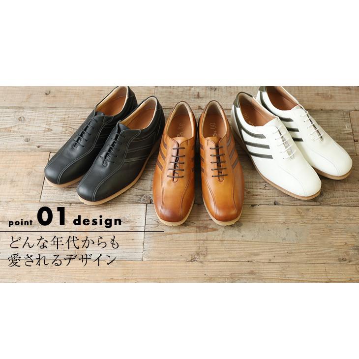 シークレットスニーカー レザースニーカー メンズ 本革 国産 牛革