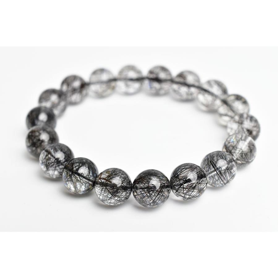 ブラックルチル ブラックルチルクォーツ【約12mm×18珠】AAAA 
