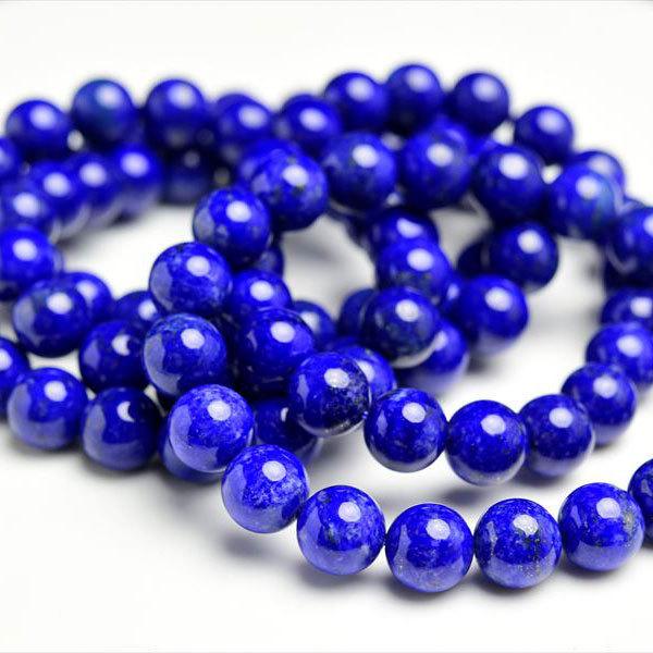 ラピスラズリ ブレスレット (約10mm×20珠) 青金石 数珠 天然石