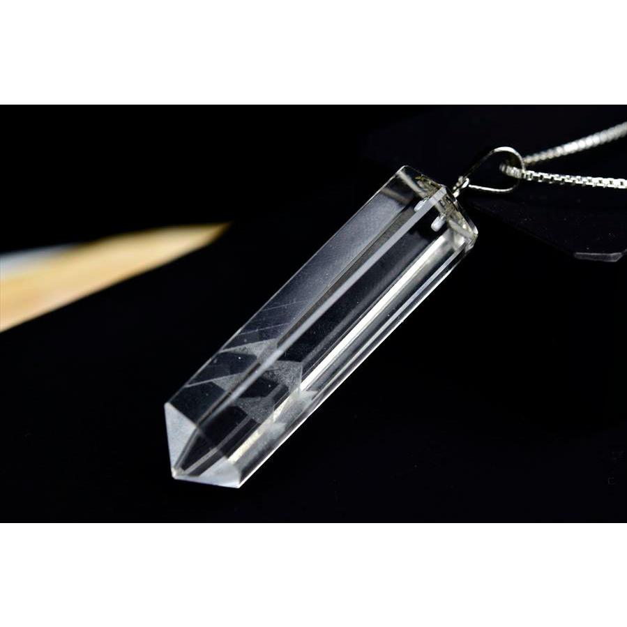 ファントムクォーツ 幻影水晶 ポイント ペンダントトップ silver925製