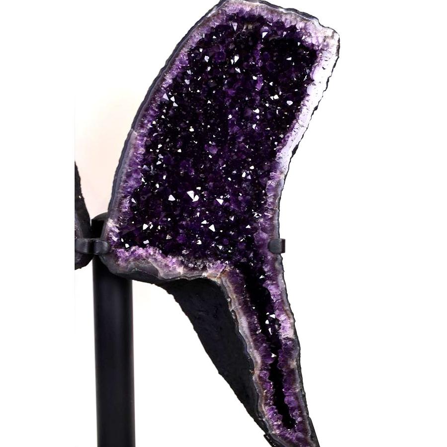 バタフライ型　アメジストペアドーム バタフライ型アメジストペアドーム