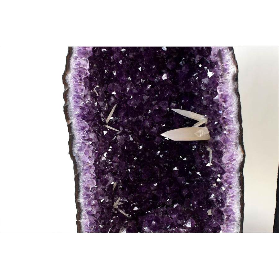 ペアドーム アメジスト ドーム 約125.65kg(2本合計) 蛍光カルサイト