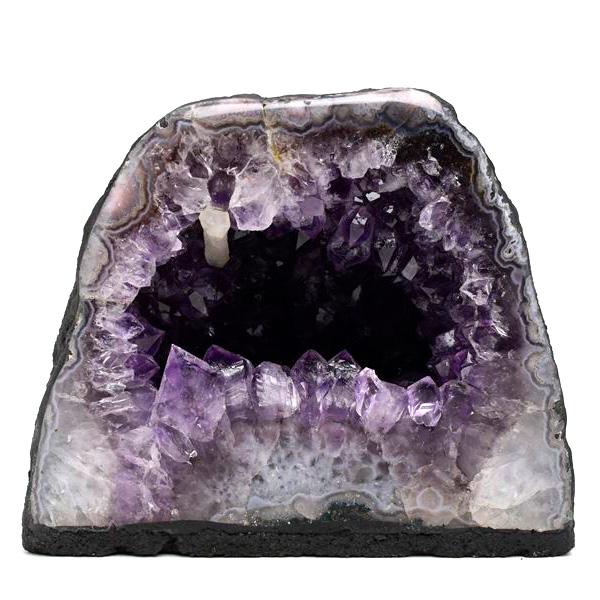 カルサイト共生 アメジスト 原石 ラフストーン クラスター 紫水晶 大