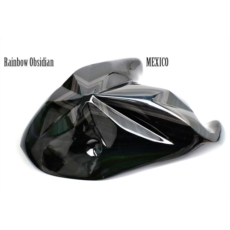 Freeform レインボー オブシディアン (約2402g) ポリッシュ 置物