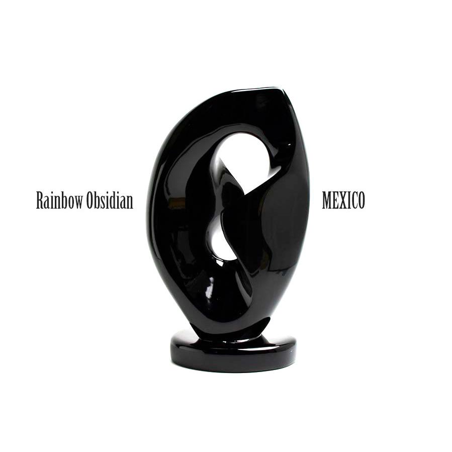 Abstract レインボー オブシディアン (約3500g) アブストラクト ポリッシュ 置物 オブジェ 黒曜石 パワーストーン 天然石 インテリア オブシディアン_8