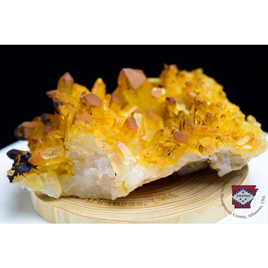アーカンソー 水晶 (約462.5g) ゴールデンクォーツ クラスター 原石