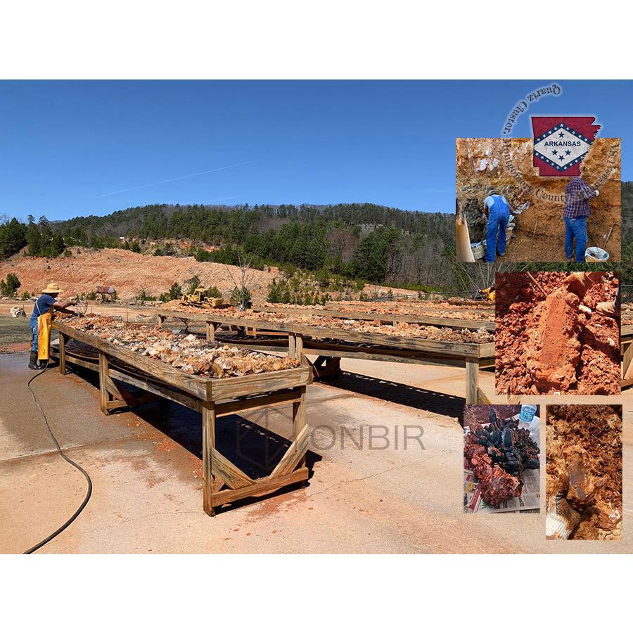 アーカンソー 水晶 (約462.5g) ゴールデンクォーツ クラスター 原石