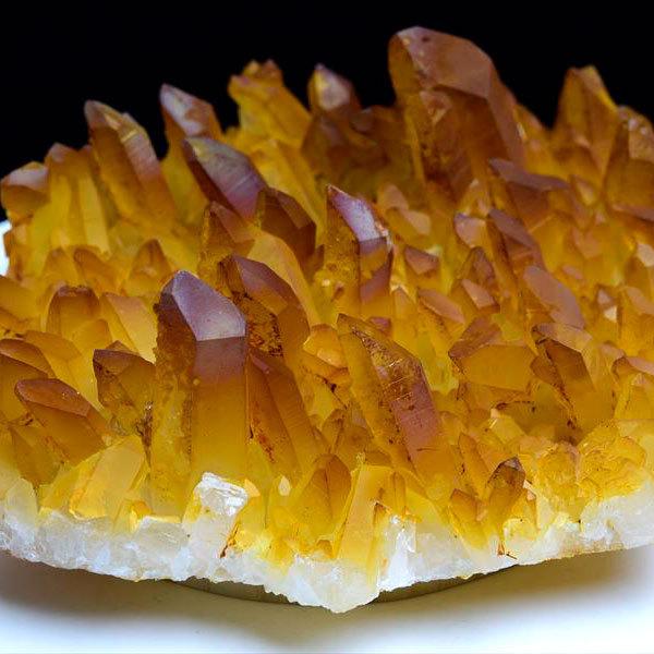 アーカンソー 水晶 (約631.5g) ゴールデンクォーツ クラスター 原石