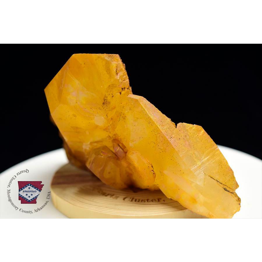 アーカンソー 水晶 ゴールデンクォーツ クラスター (約611.5g) 原石