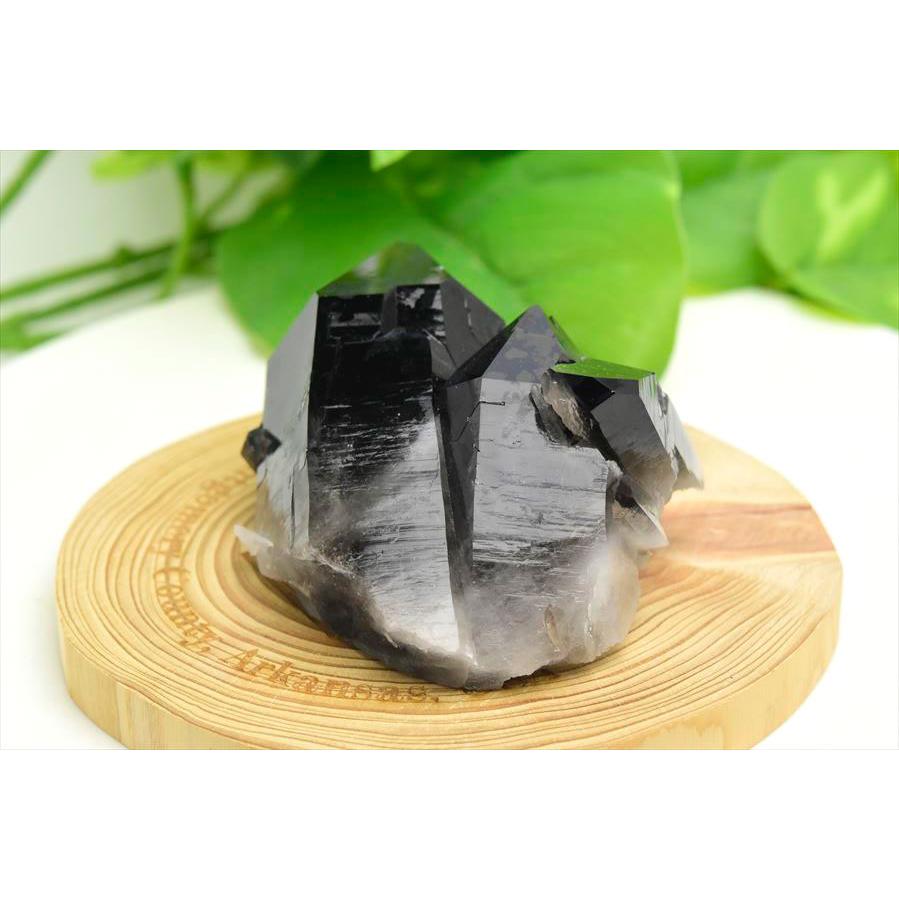 黒水晶 スモーキークォーツ クラスター 原石 極上プレミアム (約183.7g 