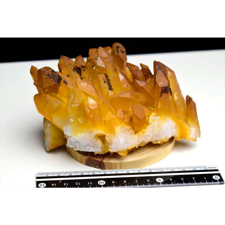 全品採掘鉱山より直輸入 アーカンソー 水晶 ゴールデンヒーラー クラスター (約964.5g) 原石 アメリカ アーカンソー州産 ゴールデンクォーツ 天然コーティング_4
