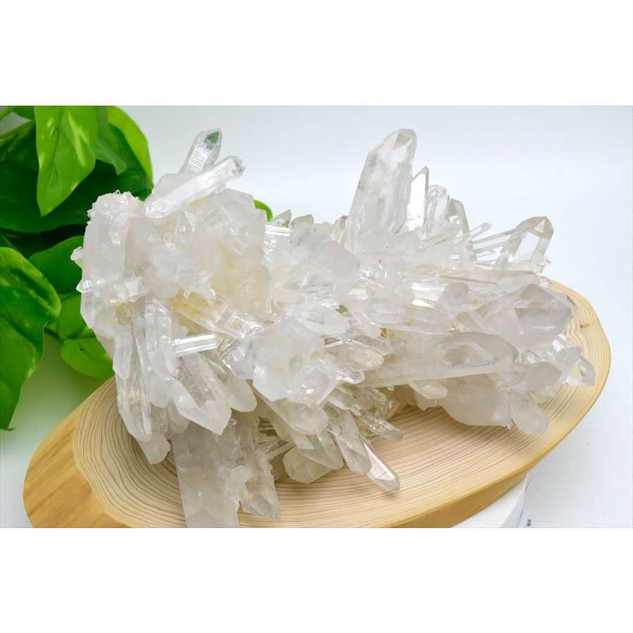 EXグレード アーカンソー 水晶 クラスター 原石 圧巻のフォルムと透明