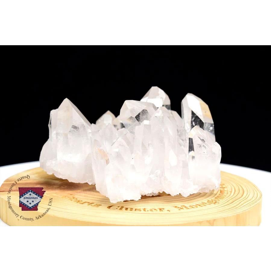 アーカンソー州水晶クラスタークオーツ天然の写真立て（フォトフレーム）