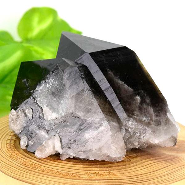 アーカンソー州産 黒水晶 スモーキークォーツ (約264.1g) クラスター