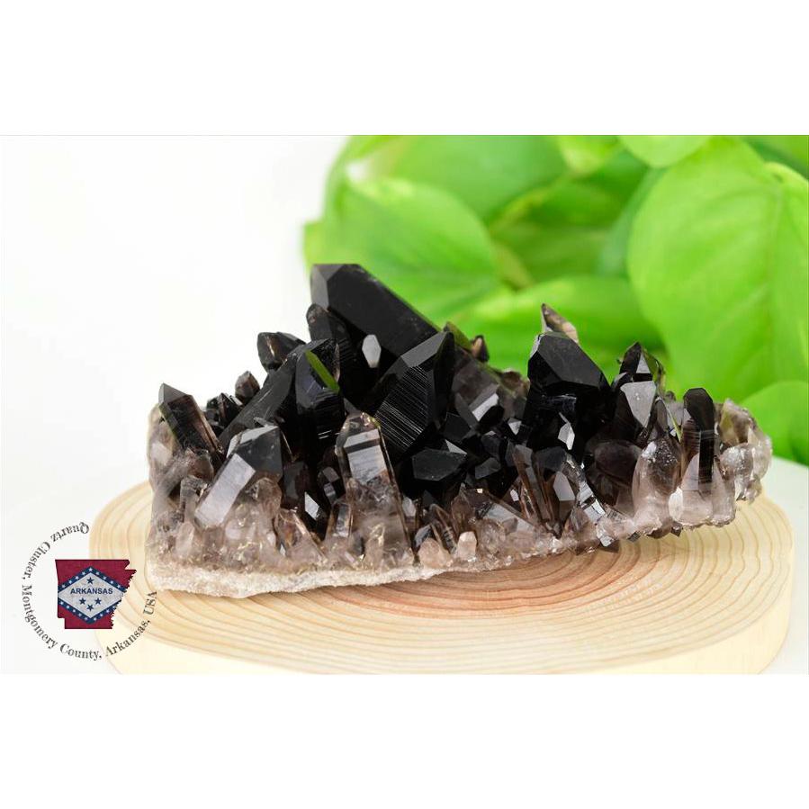 アーカンソー州産 黒水晶 スモーキークォーツ 約262.5g クラスター
