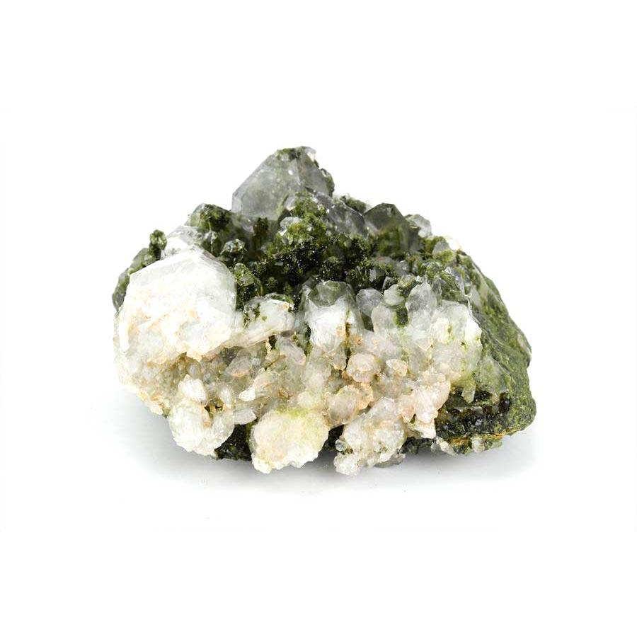 エピドート クォーツ クラスター 約479.5g 原石 トルコ・ハッカリ産 緑