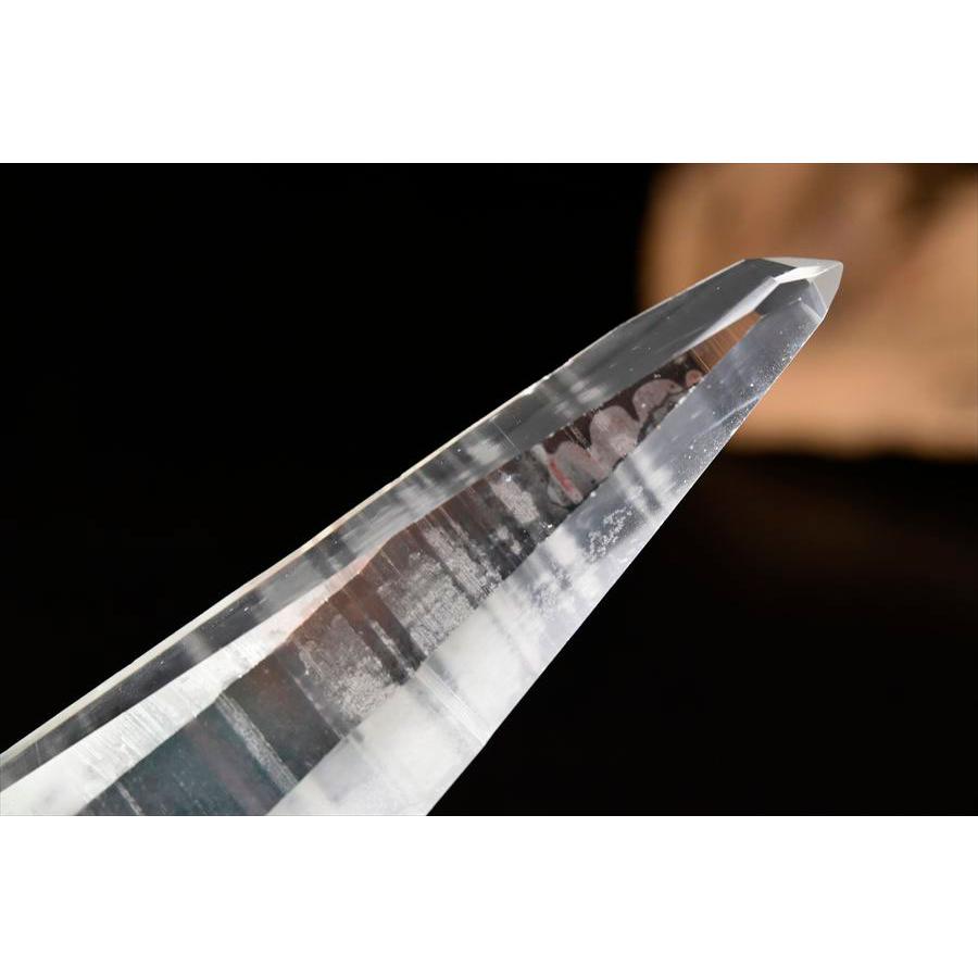 レムリアンシード クリスタル ポイント 約140.9g ブラジル バイーア州アレグレ産 水晶 単結晶 天然石 原石 シングルポイント |  | 04