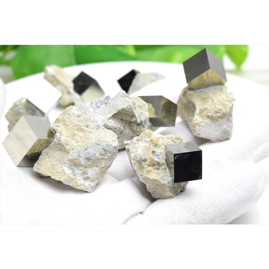 パイライト 結晶 母岩付き キュービックパイライト 原石 種類お任せ