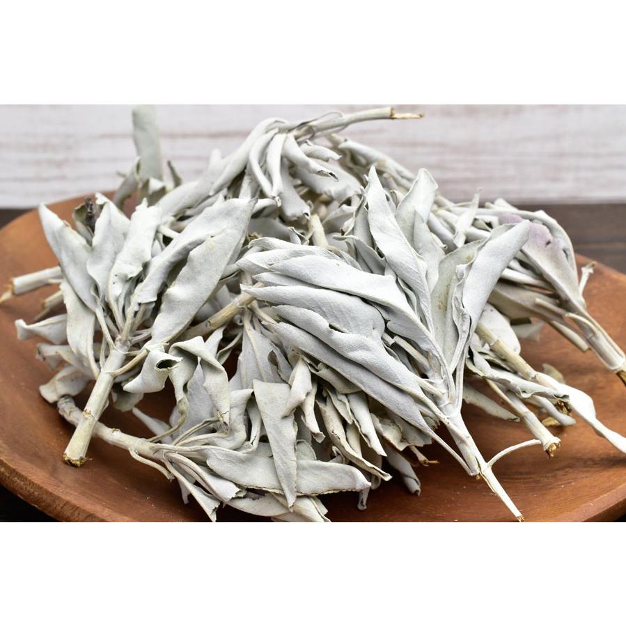 ホワイトセージ 約50g (枝付きクラスター＆リーフミックス