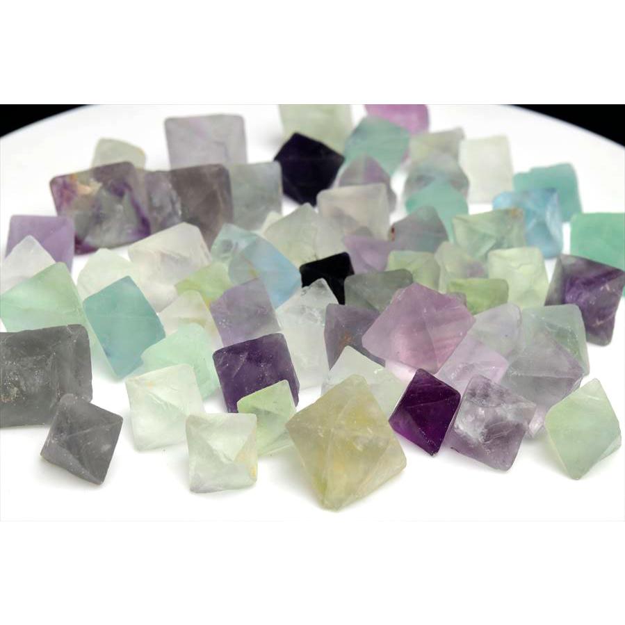 フローライト (約300g) 八面体 原石 詰め合わせ アソート マルチカラー
