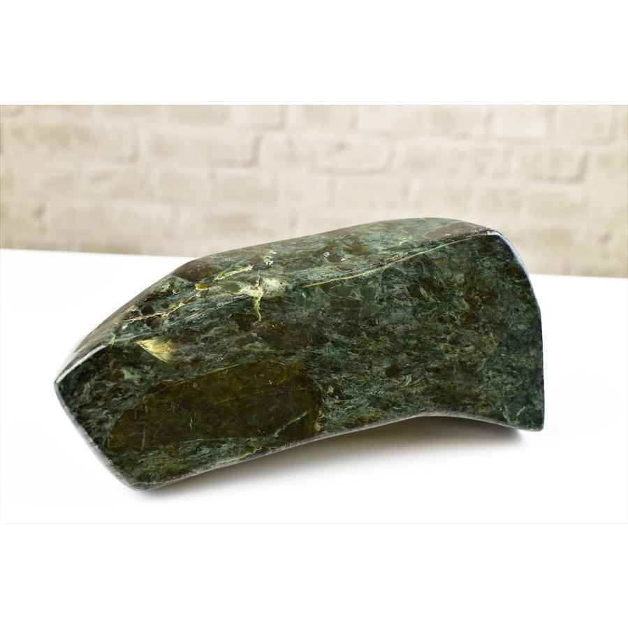 石 アフガニスタン ジェイド (約3.48kg) 原石 ブロック 磨き石 置物