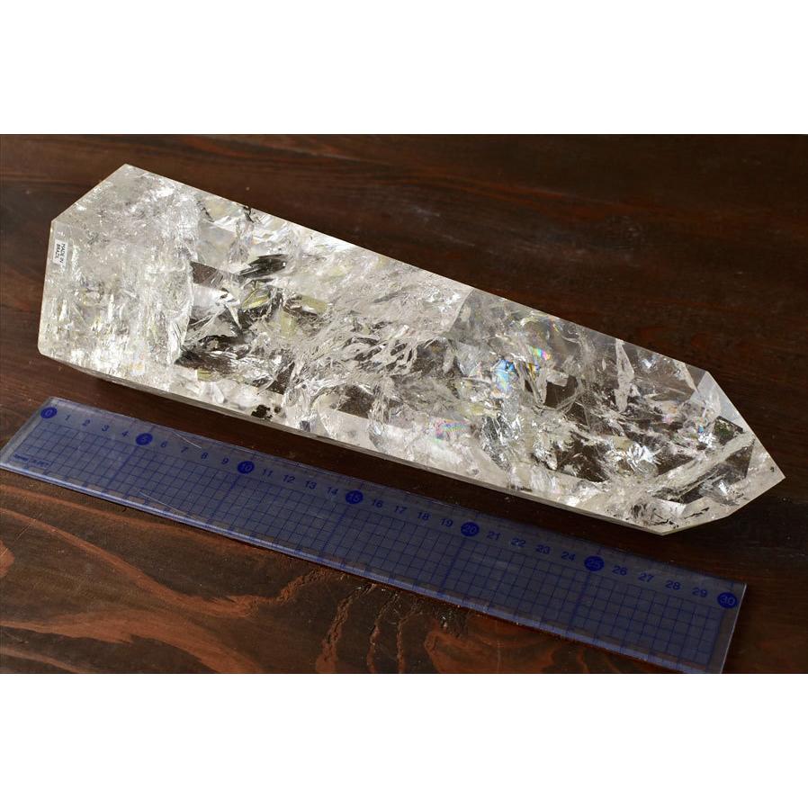 水晶 特大 AAAAA (約2.86kg) 六角柱 ポイント 極上虹入り 水晶 特大 AAAAA (約2.86kg) 六角柱 ポイント 極上虹入り