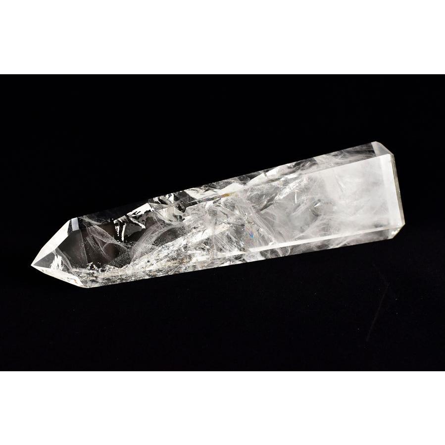 水晶 特大 AAAAA (約1.62kg) 六角柱 ポイント 極上虹入り バイーア州