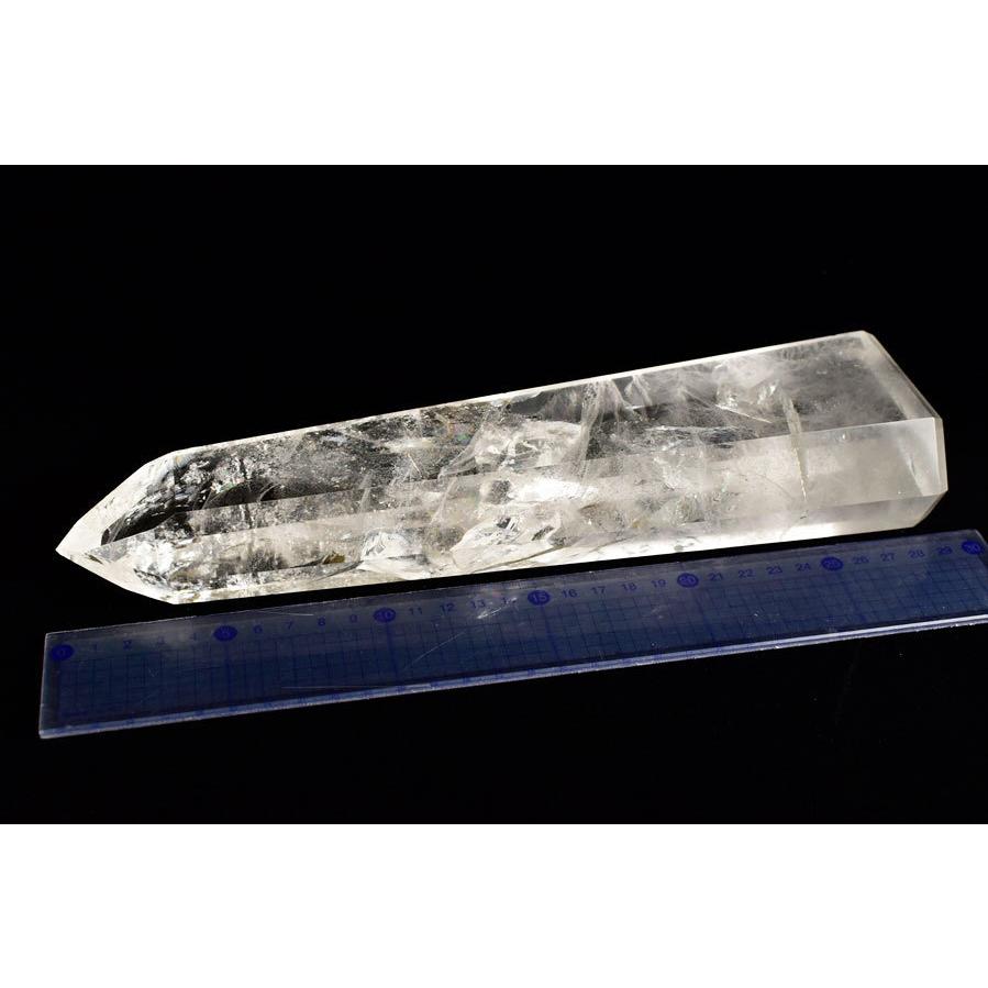 水晶 特大 AAAAA (約1.62kg) 六角柱 ポイント 極上虹入り バイーア州