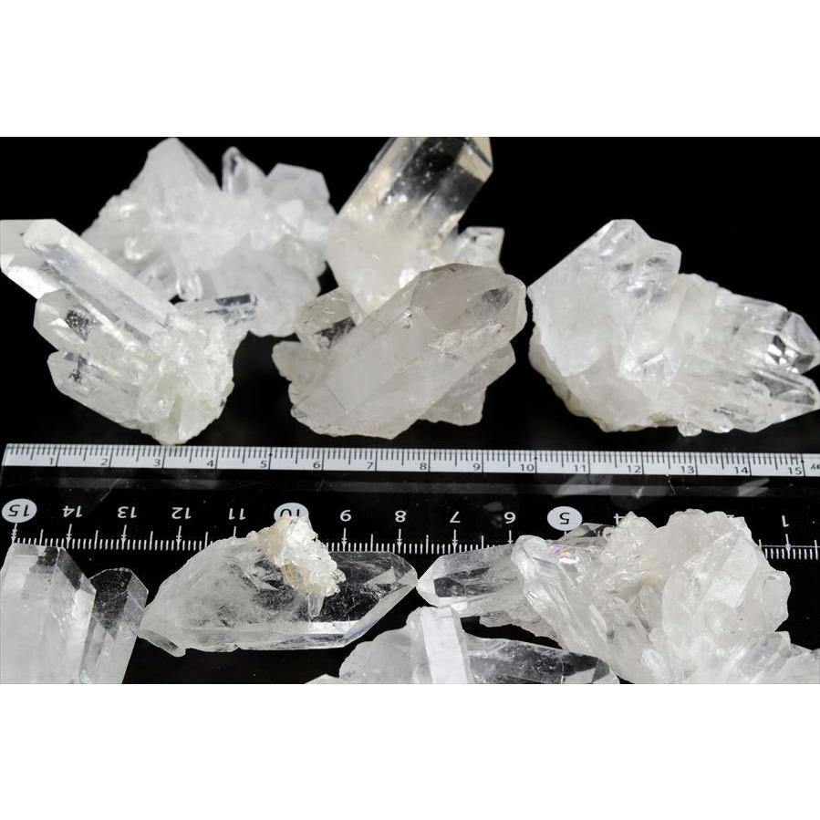 300★特選セール★浄化☆破邪【ミニクリスタルベッド『ハーフジオード』晶洞】 水晶 クラスター (約500gアソートセット) 原石 フランシスコ・サ