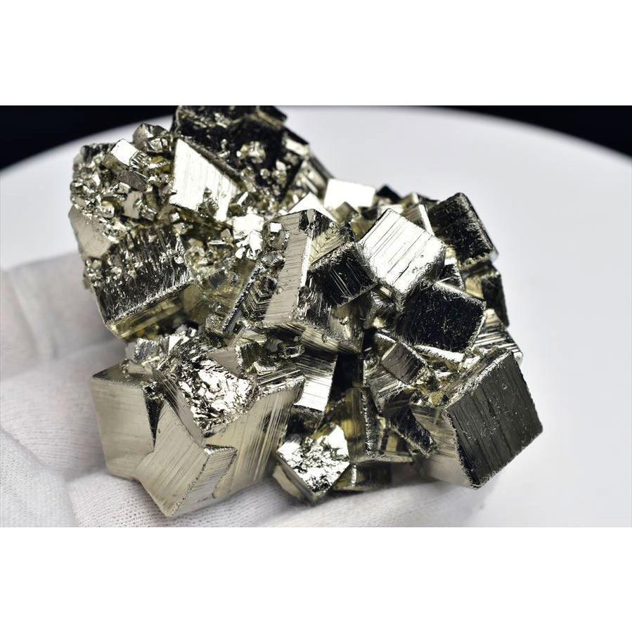 パイライト 黄鉄鉱 (約236g) クラスター 原石 ペルー ラクラカンチャ