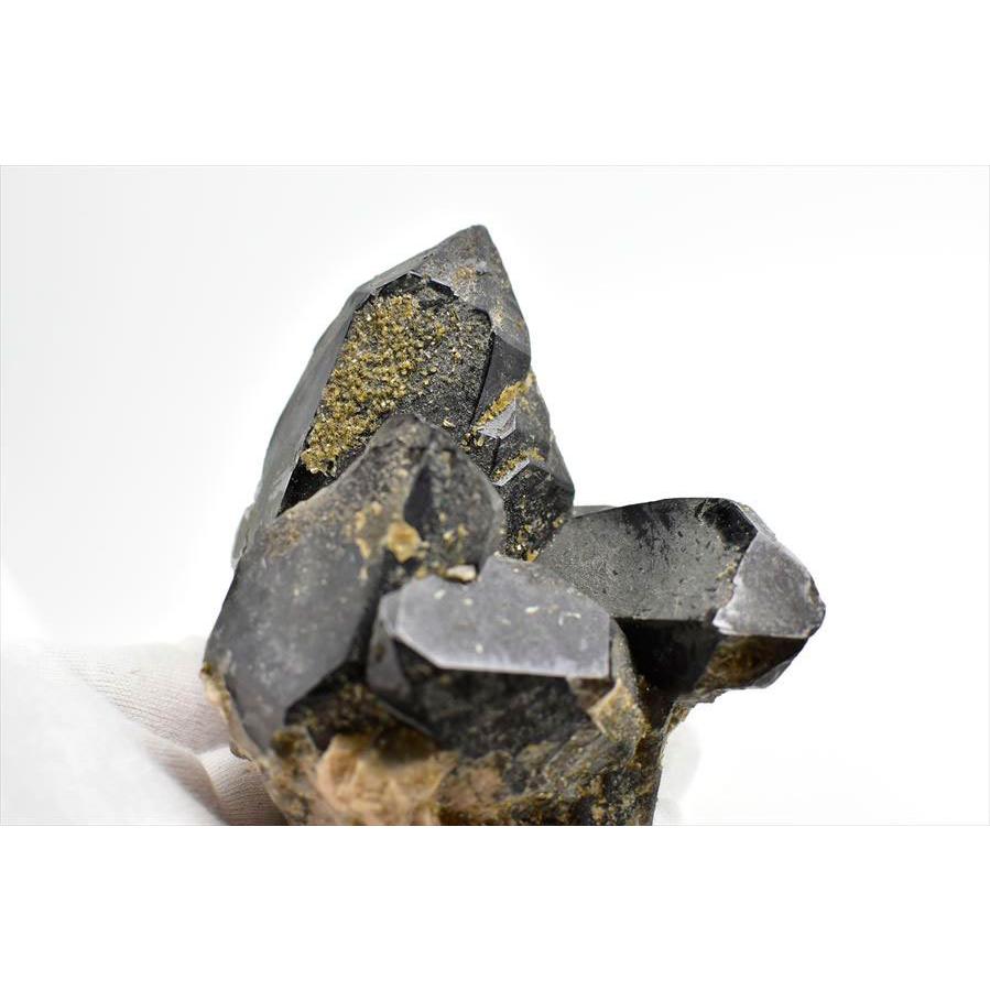 黒水晶 モリオン (約441.5g) クラスター 原石 中国 山東省産 単
