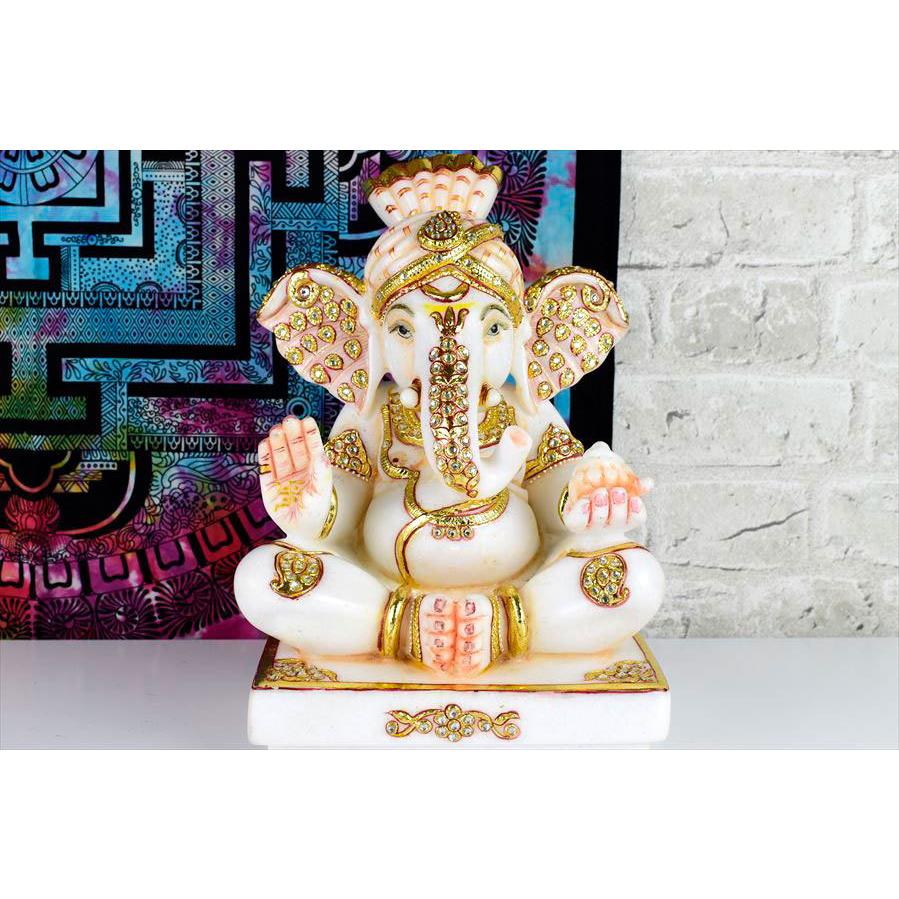 第一ネット 豪華絢爛 約9 68kg 置物 ガネーシャ 大理石 エクストラホワイト 置物 ガネーシャ フルオーダー品 特級品 守り神 魔除け 商売繁盛 彫刻置物 ホワイト マーブル 大理石 天然石 最高級エクストラホワイト大理石 インテリア雑貨 Www Solidarite Numerique Fr