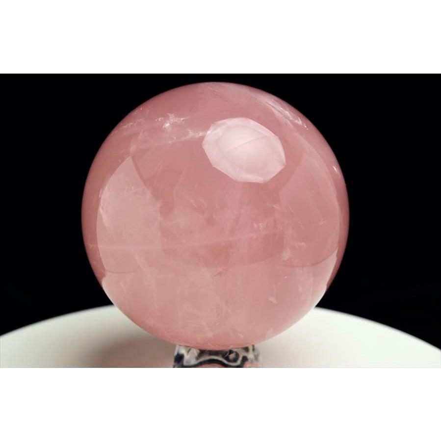 高品質ガーデンローズクォーツスフィア セリサイト 天然石 セリサイト