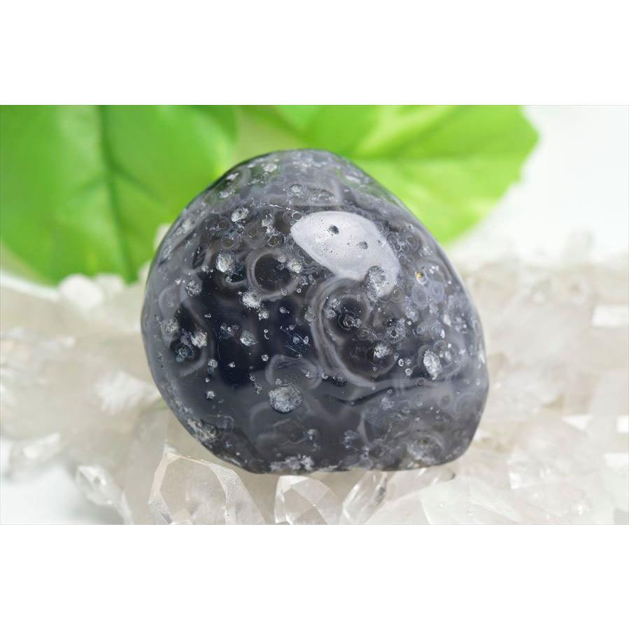 水入りアゲート/ブラジル産　原石 水入り瑪瑙 (約127.4g) メノウ ジオード ウォーターアゲート