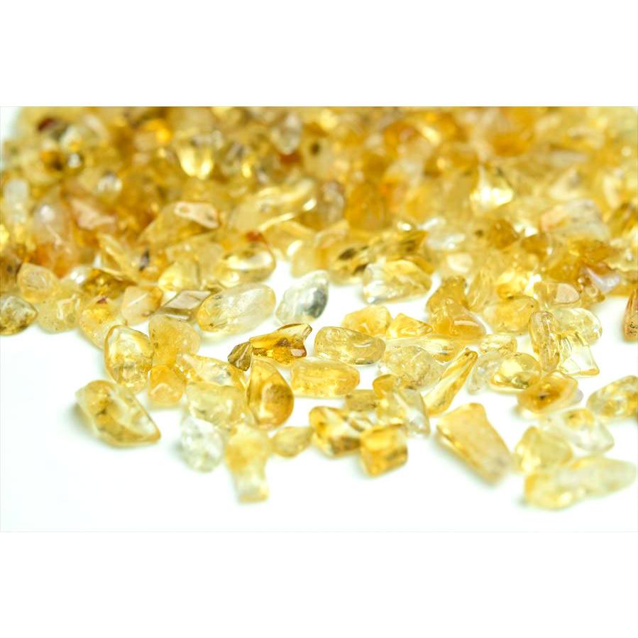 天然 非加熱 シトリン 黄水晶 さざれ (約100g) 個数限定 シトリン