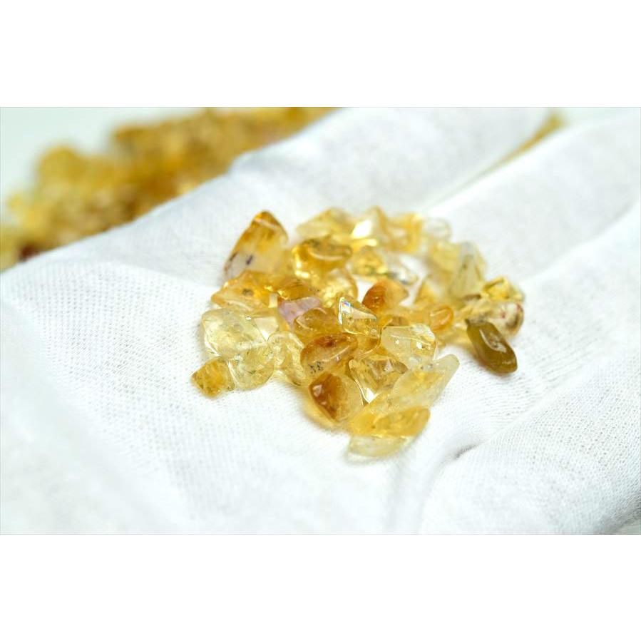 天然 非加熱 シトリン 黄水晶 さざれ (約100g) 個数限定 シトリン
