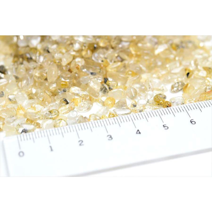 ゴールドルチルクォーツ 小粒タイプ さざれ (約100g) 個数限定 