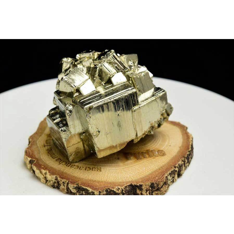 パイライト 黄鉄鉱 (約374.5g) クラスター ギラギラ結晶 原石 ペルー