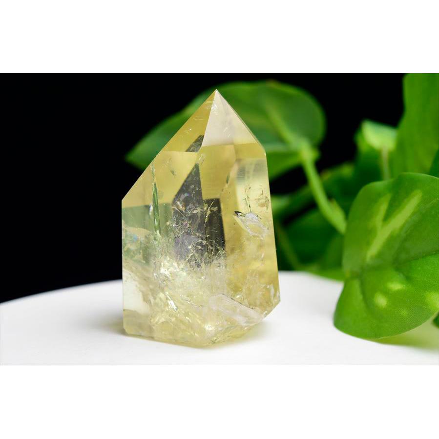 シトリン ポイント 六角柱 ブラジル産 非加熱 天然 11月誕生石 黄水晶