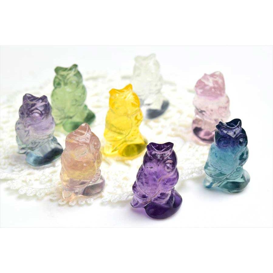 キャンディフローライト 小鳥 天然石 置物 b63f8d7907051b76070abb0497bc82