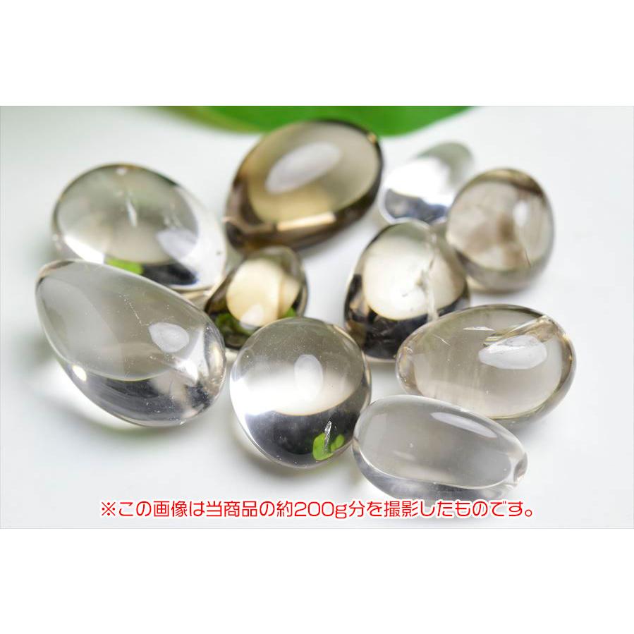 スモーキークォーツ 煙水晶 AAA タンブル 磨き石 (約200gアソート