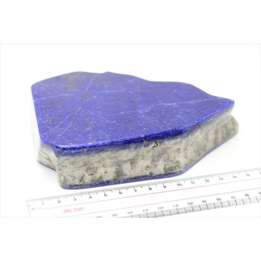 ラピスラズリ AAA 原石 ブロック 磨き石 (約1005g) 置物 フリー